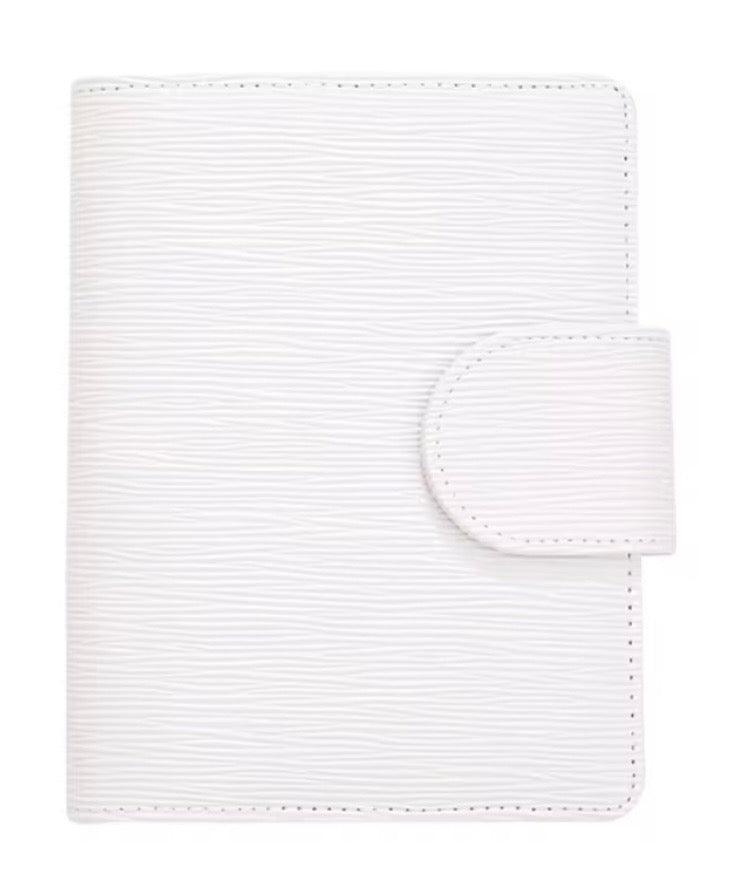 A6 RIPPLE LEATHER, LUXURY BUDGET BINDER, WIDE STRAP