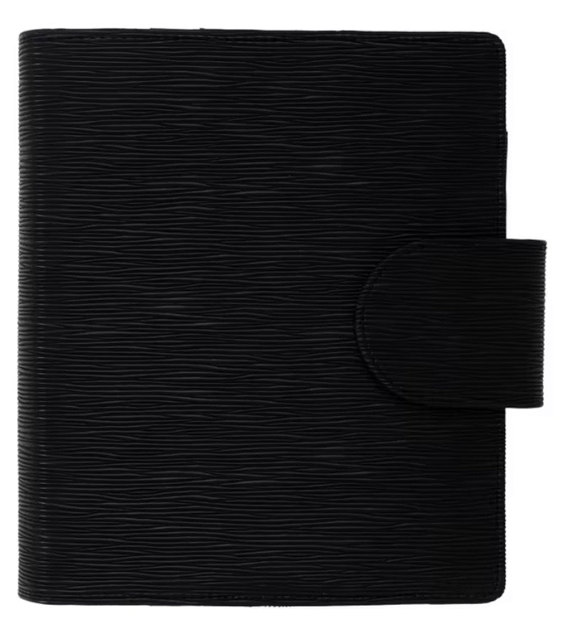 A5 RIPPLE LEATHER, LUXURY BUDGET BINDER, WIDE STRAP