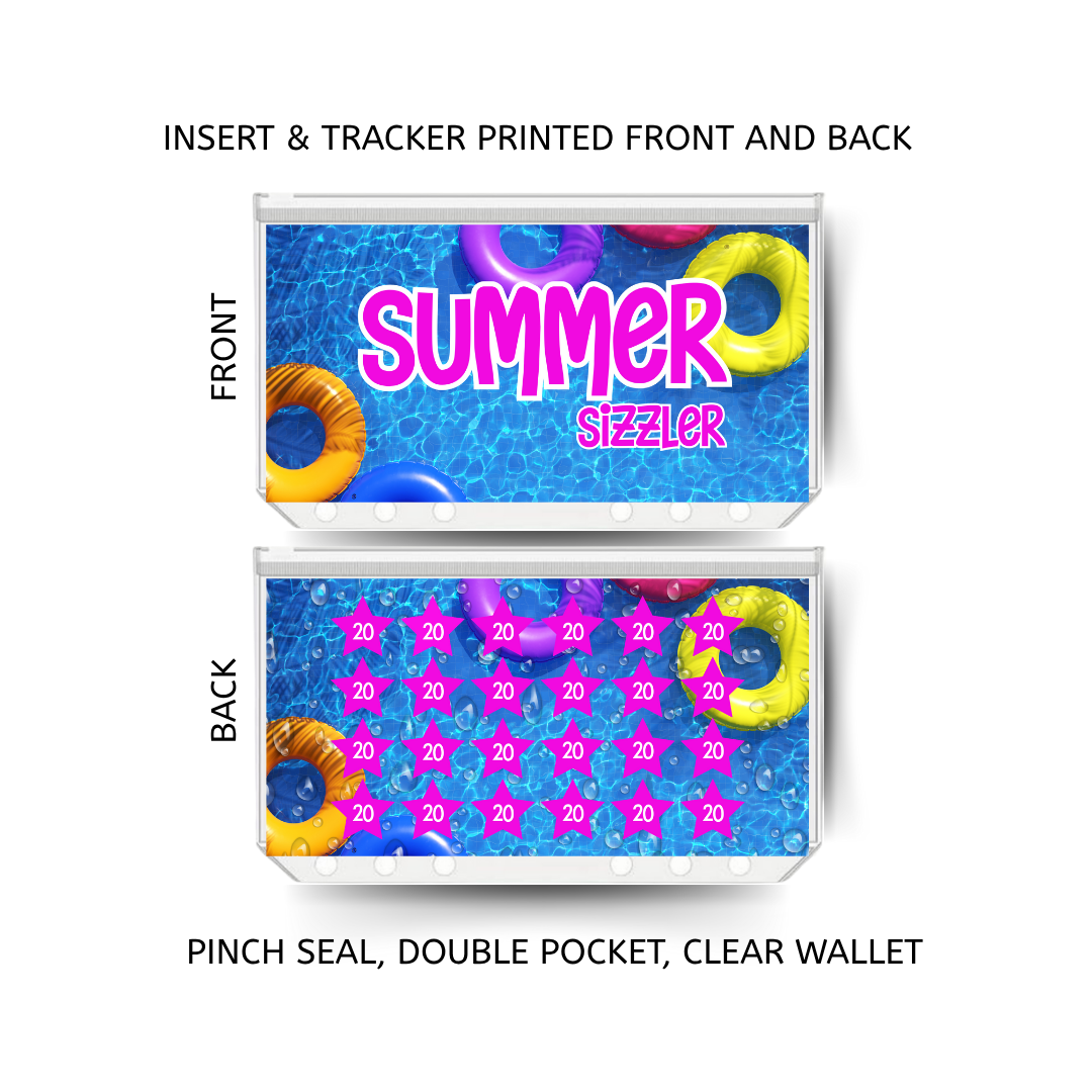 SUMMER SIZZLER savings double insert & tracker plus a clear, twin pocket, pinch seal wallet