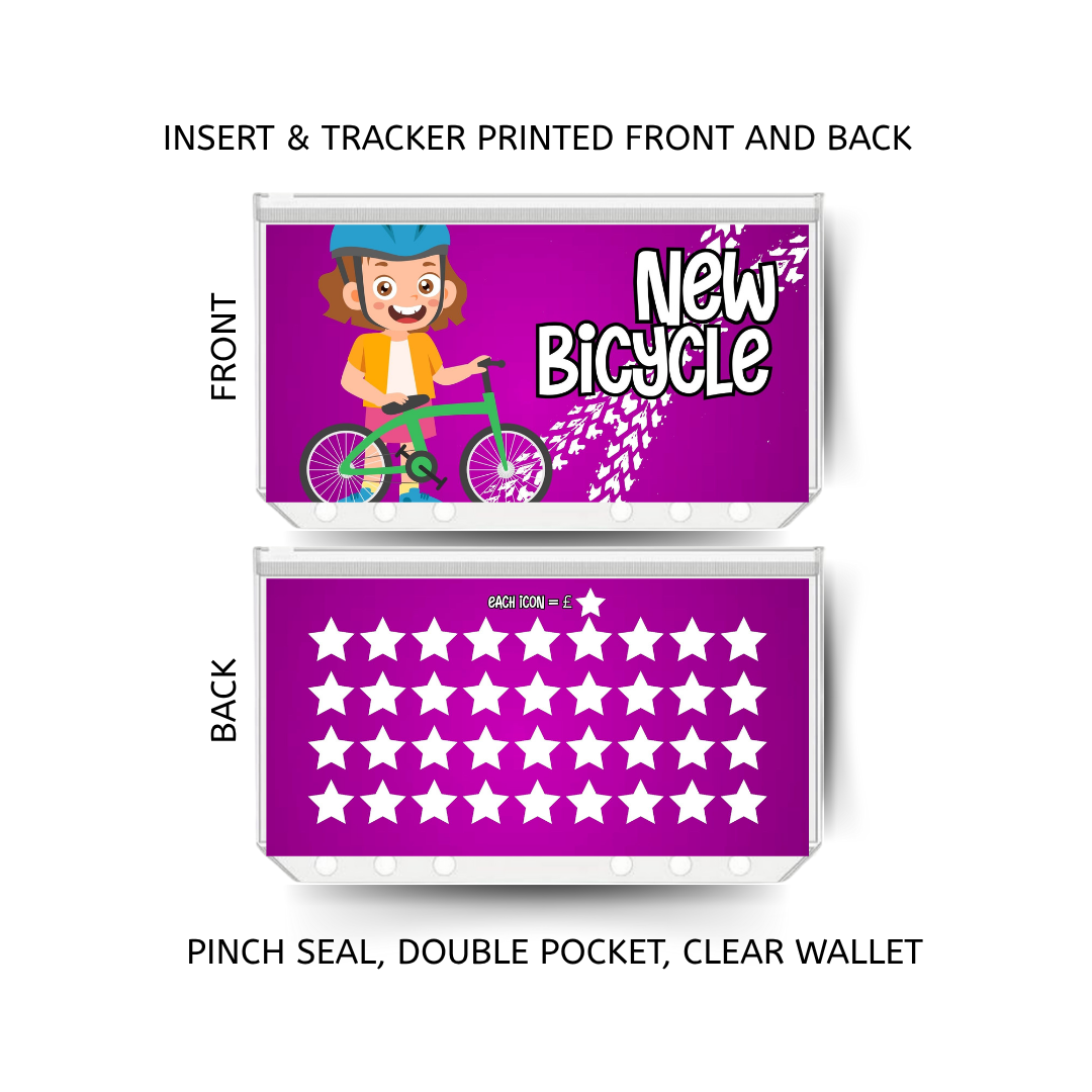 NEW BIKE savings double insert & tracker plus a clear, twin pocket, pinch seal wallet