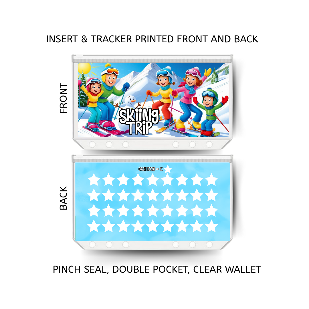 FLIGHT FUND savings double insert & tracker plus a clear, twin pocket, pinch seal wallet