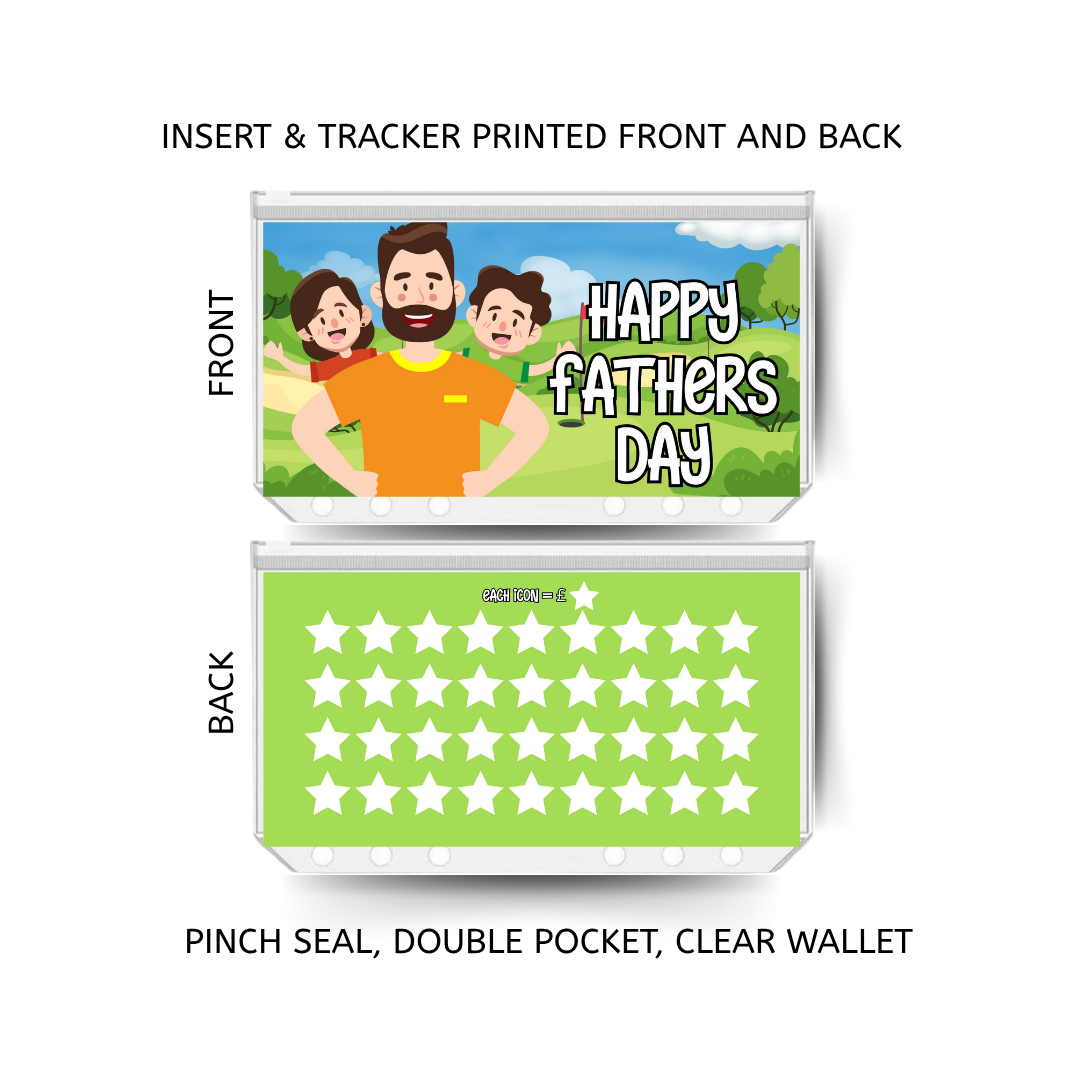 FATHERS DAY savings double insert & tracker plus a clear, twin pocket, pinch seal wallet