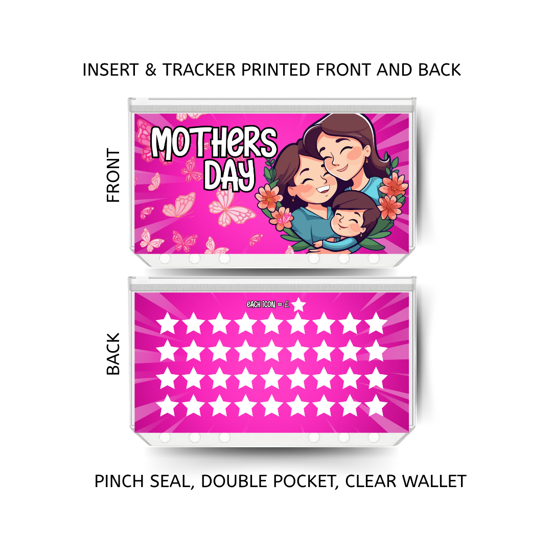 MOTHERS DAY savings double insert & tracker plus a clear, twin pocket, pinch seal wallet