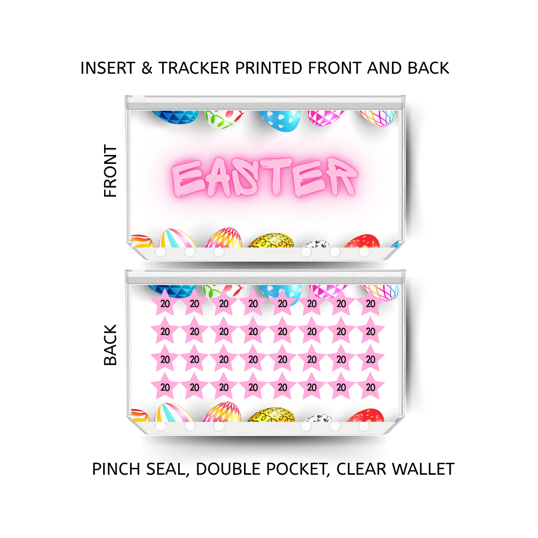 EASTER savings double insert & tracker plus a clear, twin pocket, pinch seal wallet