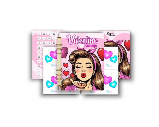VALENTINE A5 BUDGET BINDER BUNDLE