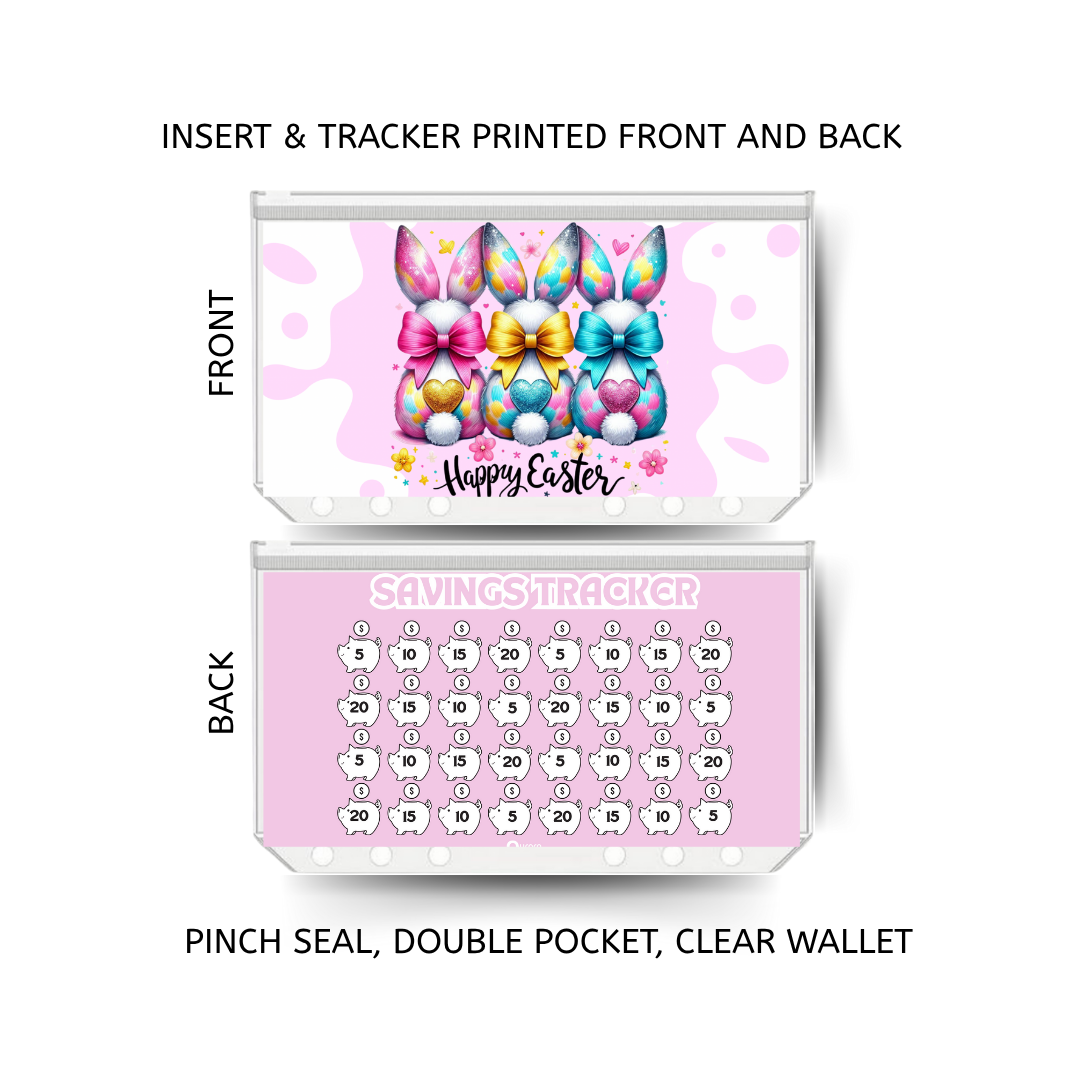 EASTER savings double insert & tracker plus a clear, twin pocket, pinch seal wallet