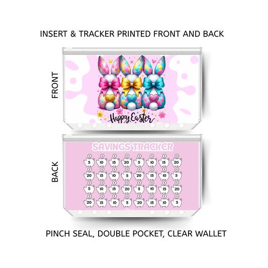 EASTER savings double insert & tracker plus a clear, twin pocket, pinch seal wallet