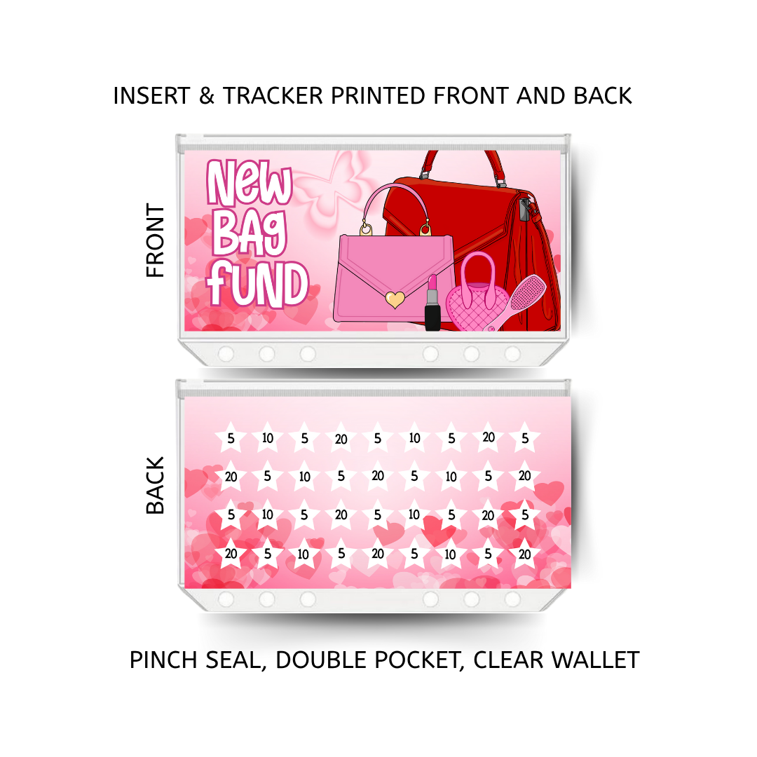 NEW BAG savings double insert & tracker plus a clear, twin pocket, pinch seal wallet