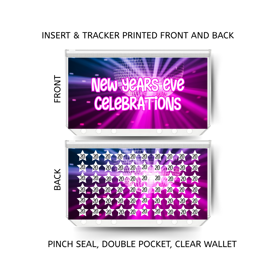 NEW YEAR savings double insert & tracker plus a clear, twin pocket, pinch seal wallet