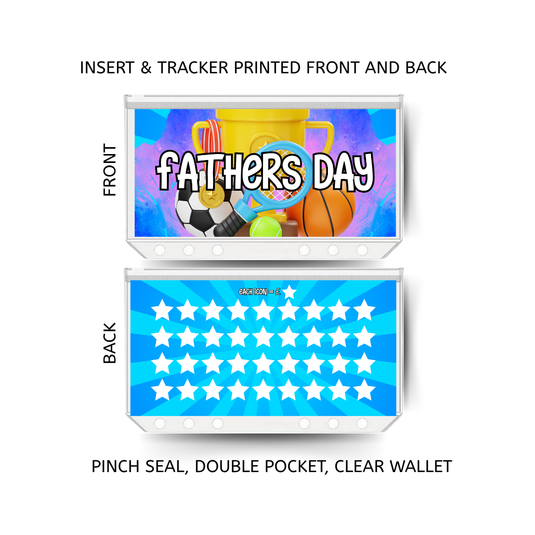 FATHERS DAY savings double insert & tracker plus a clear, twin pocket, pinch seal wallet