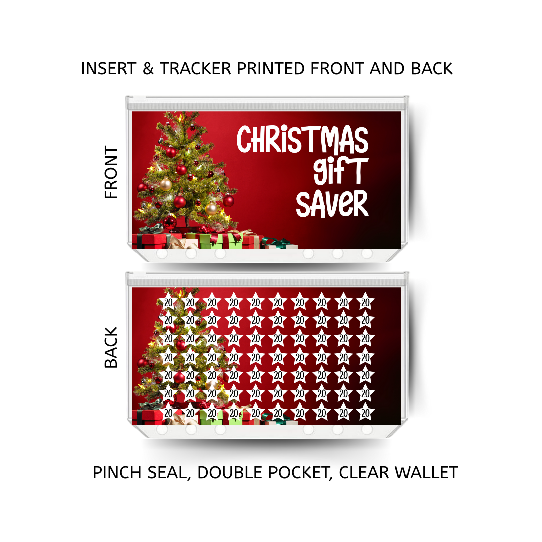 CHRISTMAS GIFTS savings double insert & tracker plus a clear, twin pocket, pinch seal wallet