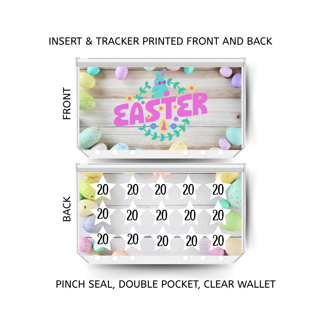 EASTER savings double insert & tracker plus a clear, twin pocket, pinch seal wallet