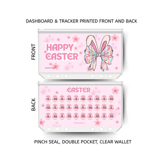 EASTER savings double insert & tracker plus a clear, twin pocket, pinch seal wallet for A6 binder