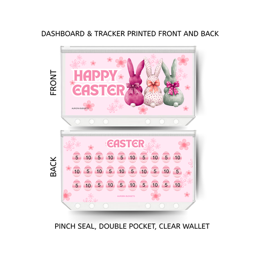 EASTER savings double insert & tracker plus a clear, twin pocket, pinch seal wallet for A6 binder