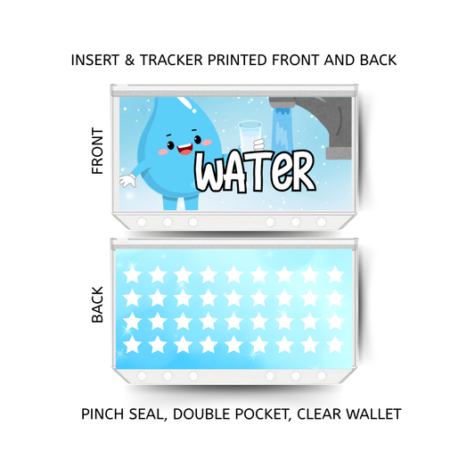 WATER RATES savings double insert & tracker plus a clear, twin pocket, pinch seal wallet