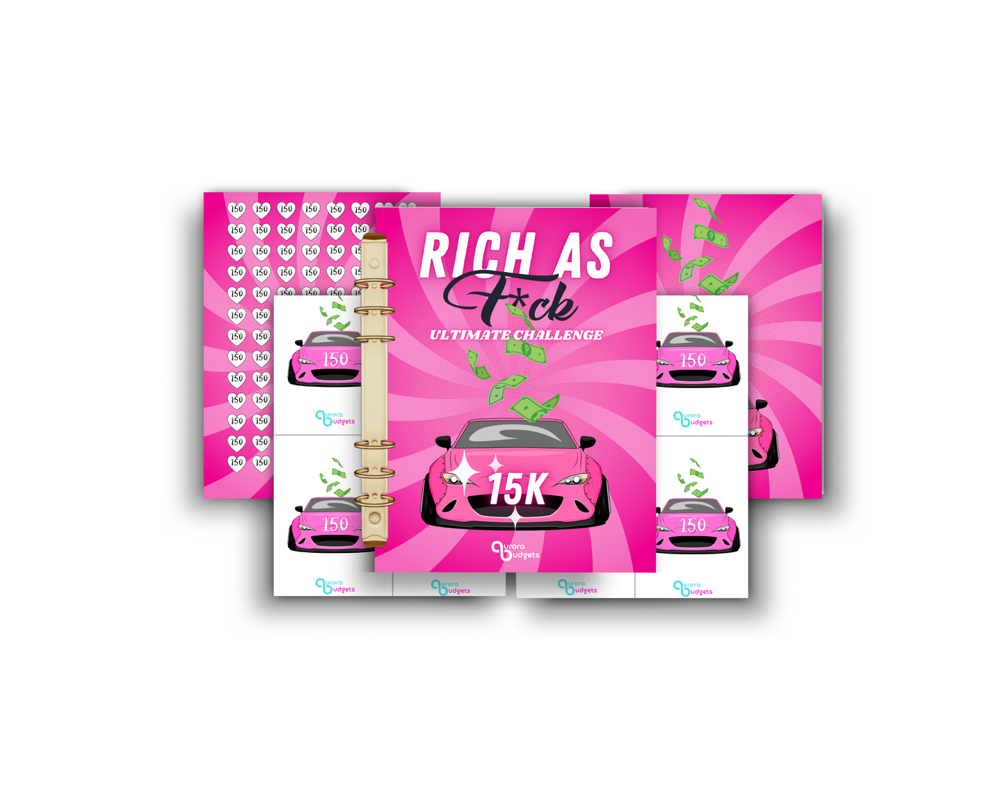 RICH AS F*CK A5 BUDGET BINDER BUNDLE